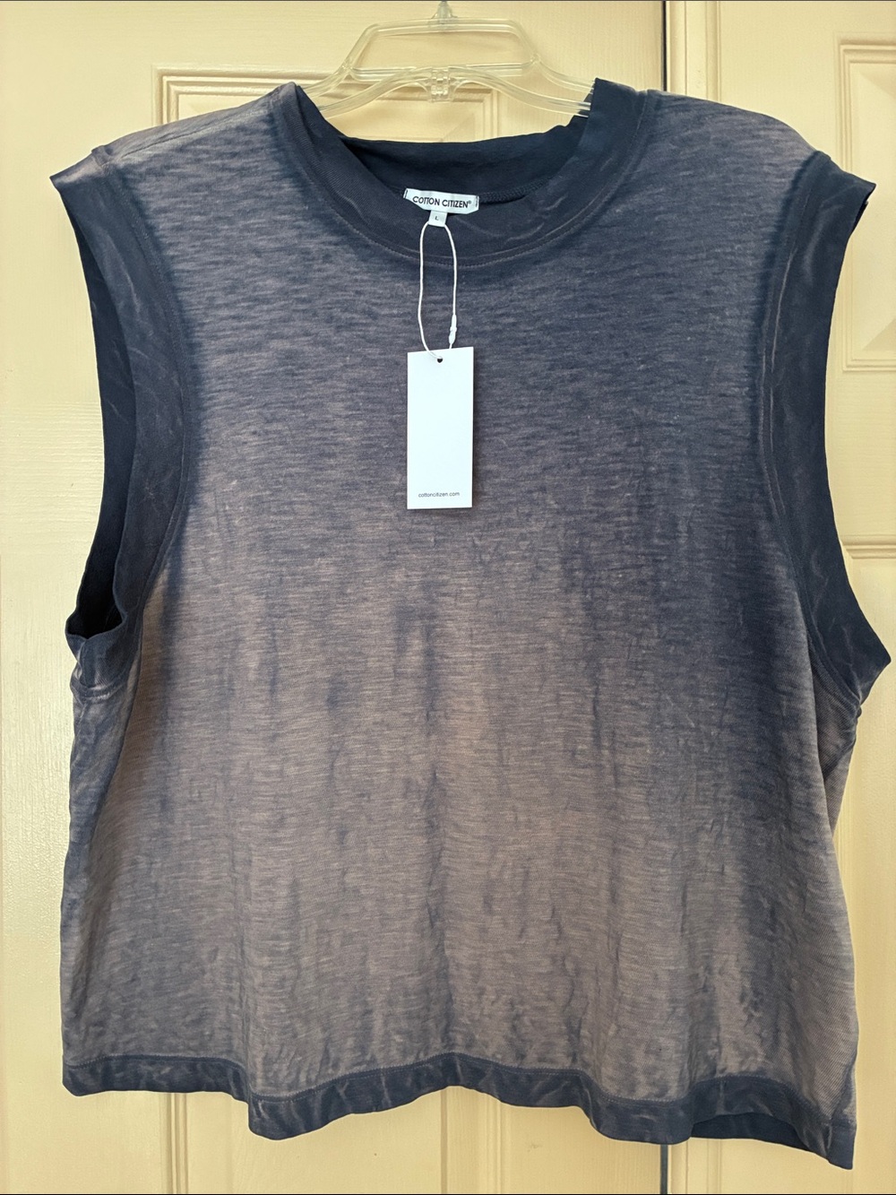 Cotton Citizen Women's Sleeveless Tank Top - Charcoal Gray